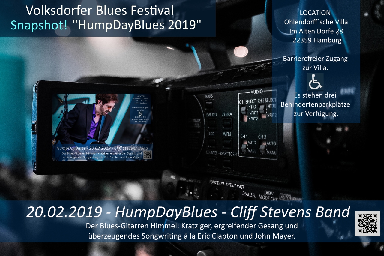 20.02.2019 – Cliff Stevens Band – HumpDayBlues – Ohlendorffsche Villa